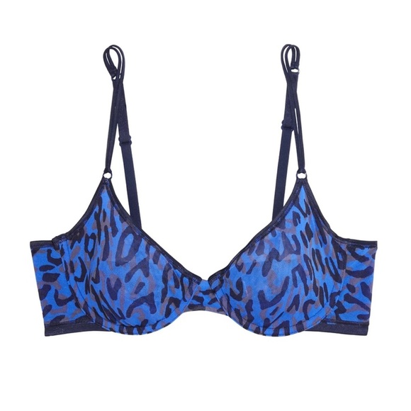 COSABELLA Leopard Print Stretch Mesh Underwire Bra - Women’s Sz 36C & 36D NEW